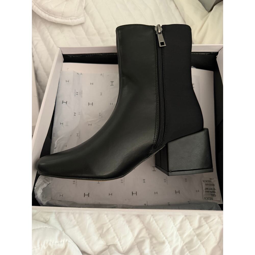 New Halston black toni boots sz 6 - Picture 2 of 4